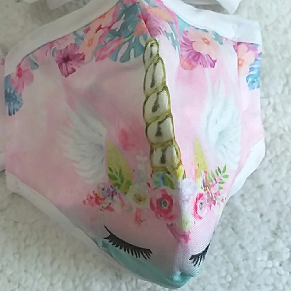 4pk Unicorn Mask Set